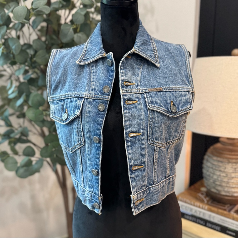 Vintage Union made Calvin Klein denim gilet vest